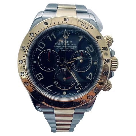 rolex daytona 2 tone with maserati blue